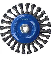 [TEN-1578] CARDA CIRCULAR ALAMBRE TRENZADO 6"X0.020"XMRX1/2" ACERO AL CARBON TENAZIT