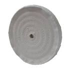 [TEN-1620] RUEDA DE TELA P/PULIDO Y ABRILLANTADO 6" X 1/2" (BLANCA ABRILLANTADO)