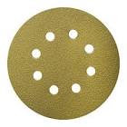 [TEN-1735] DISCO DE LIJA AUTOAD. 5" G120 C/VELCRO C/8 HOYOS Y RESP. DE PAPEL (USO GRL.)