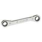 [URR-1181] LLAVE DE ESTRIAS DE MATRACA ACODADA 1/4"X5/16" 6 PTAS PULIDO ESPEJO
