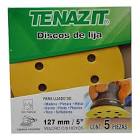 [TEN-2244] PAQUETE DE LIJAS PARA MADERA 4.1/2"X5.1/2" G080 MADERA-BARNIZ-SELLADOR-PASTA TENAZIT (8 PZAS)