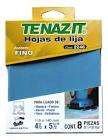 [TEN-2245] PAQUETE DE LIJAS PARA MADERA 4.1/2"X5.1/2" G120 MADERA-BARNIZ-SELLADOR-PASTA TENAZIT (8 PZAS)