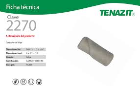 [TEN-2270] CARTUCHO RECTO DE FELPA 5/16" X 1" X 1/8" 10000 RPM PARA MOTO-TOOL