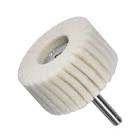 [TEN-2301] RUEDA FLAP DE FELPA DE LANA 2"X1"X1/4" C/VASTAGO