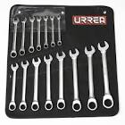 [URR-1201MCM] JUEGO DE LLAVES COMBINADAS MM (12 PZAS) CON MATRACA ESTUCHE DE LONA