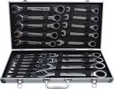 [URR-1202MCM] JUEGO DE LLAVES COMBINADAS CON MATRACA REVERSIBLE MM (22 PZAS) ESTUCHE DE VINIL