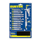 [SUR-120790] JUEGO DE SEGUETAS P/SIERRA CALADORA T. U BIM X P/MADERA, METAL, PLASTICO (29 PZAS)