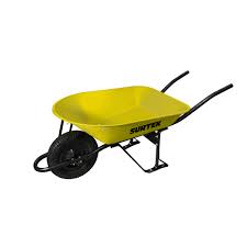 [SUR-CAT454] CARRETILLA CON BASTIDOR MET AMARILLA (CATR4) 4.5 FT LLANTA 4 CAPAS