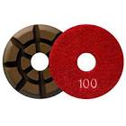 [AUS-2725] PAD DIAMANTADO PULIDO TRABAJO EN SECO 3" X 3/8" G1500 RESPALDO CON VELCRO PARA CONCRETO