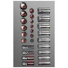 [URR-CH106L] JUEGO DE DADOS Y ACCESORIOS 3/8" STD CHAROLA EVA CON UNA CUBIERTA DE POLIMERO LAMINADO (26 PZAS)