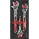 [URR-CH111L] JUEGO DE 3 LLAVES AJUSTABLES CROMADAS 8", 10", 12"
