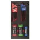 [URR-CH120] JUEGO DE 22 LLAVES HEX L Y 24 LLAVES HEX NAVAJA ESTANDAR, MM Y TORX