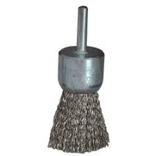 [TEN-2840] CEPILLO TIPO RODILLO DE ALAMBRE ONDULADO 4"X2.3/4"X3/4" ACERO AL CARBON LATONADO