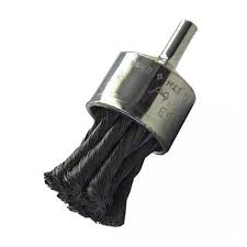 [TEN-2853] CARDA BROCHA ALAMBRE TRENZADO 1.1/8"X0.020X1/4" ACERO AL CARBON CON VASTAGO CHIP-CUT