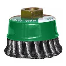 [TEN-2855] CARDA COPA ALAMBRE TRENZADO 3"X0.014"X5/8-11HX3/4" ACERO AL CARBON CHIP-CUT
