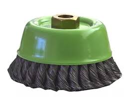 [TEN-2854] CARDA COPA ALAMBRE TRENZADO 5"X0.020X5/8"-11HX1-3/16" ACERO AL CARBON CHIP-CUT