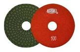 [AUS-2871] PAD DIAMANTADO TRABAJO EN HUMEDO 4" G100 CON VELCRO PARA PULIDO DE PIEDRA (EASY-CUT)
