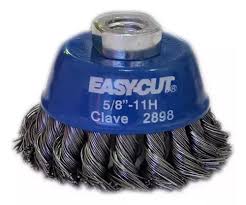 [TEN-2898] CEPILLO DE COPA TRENZADO 3"X5/8"-11 AL CARBON (EASY-CUT)