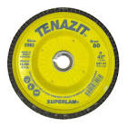 [TEN-2982] DISCO LAMINADO 4.1/2"X5/8"-11H Z80-106L RESPALDO PLASTICO RECORTABLE C/ROSCA INT TIPO 27C (SUPERLAM)