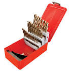 [URR-CO5129] JUEGO DE BROCAS DE ZANCO RECTO FRACCIONAL 1/16"-1/2"  A.A.V. COBALTO ACERO M35 (29 PZAS)