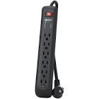 [KOB-SS-420-C] MULTICONTACTO ELECTRICO 420J 6 ENTRADAS ATERRIZADAS SUPRESOR D/PICOS NEGRO