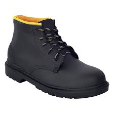 [LIC-101ANH26] BOTA DE SEGURIDAD PIEL PULIDACON CASCO DE ACERO PEGADO Y COSIDO SUELA HULE BORCEGUI 6? # 26