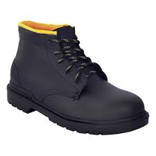 [LIC-101ANH28] BOTA DE SEGURIDAD PIEL PULIDACON CASCO DE ACERO PEGADO Y COSIDO SUELA HULE BORCEGUI 6° # 28
