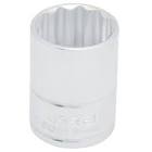 [SUR-F5827M] DADO CUADRO 1/2"X27MM CORTO 12 PTAS.