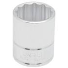 [SUR-F5829M] DADO CUADRO 1/2"X29MM CORTO 12 PTAS.