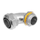 [SUR-136839] CONECTOR PARA TUBO FLEXIBLE LIQUID TIGHT CURVO 1" ZAMAC CROMO SATINADO