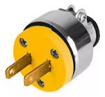 [AXO-CL-2P-MA] CLAVIJA ELECTRICA POLARIZADA CON ABRAZADERA METAL