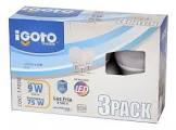 [AXO-F3P10109] FOCO LED 9 W LUZ BLANCA 6500 K BASE E27 A19 (3 PZAS)