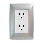 [AXO-INOX1001] PLACA ARMADA CON COTACTO DUPLEX PLATA