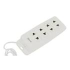 [ADI-8608] MULTICONTACTO ELECTRICO 127V 4 ENTRADAS BARRA 2 EN 1 AMERICANO Y EUROPEA 3MT (BLANCO)