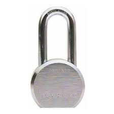 [MAS-6230LH] CANDADO DE ACERO REDONDO 63MM GANCHO LARGO CERROJO INTERCAMBIABLES (ML096)