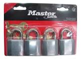 [MAS-740Q] JUEGO DE CANDADOS METALICO 40MM GANCHO CORTO 4 PZAS (ML248)