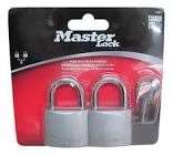 [MAS-740T] JUEGO DE CANDADOS METALICO 40MM GANCHO CORTO 2 PZAS (ML246)