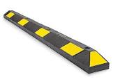 [SUR-137459] TOPE PARA ESTACIONAMIENTO DE HULE NEGRO CON REFLEJANTES AMARILLOS