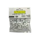[SUR-GRAD10] GRAPA PARA CABLES PLANOS CON CLAVO 10MM  BLANCO (BOLSA CON 20 PZAS)
