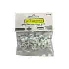 [SUR-GRAD8] GRAPA PARA CABLES PLANOS CON CLAVO 8MM BLANCO (BOLSA CON 20 PZAS)