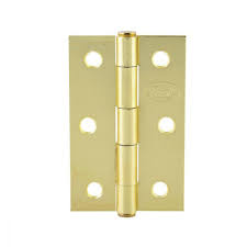 [LOC-LBA20LB] BISAGRA LIGERA RECTANGULAR 2" X 1.5/8" (48MM X 40MM) LATON BRILLANTE CON TORNILLOS