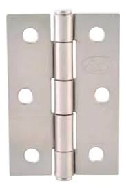 [LOC-LBA25NI] BISAGRA LIGERA RECTANGULAR 2.1/2" X 1.3/4" (61MM X 44MM) NIQUEL SATINADO CON TORNILLOS