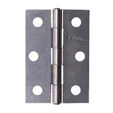 [LOC-LBA35LA] BISAGRA LIGERA RECTANGULAR 3.5" X 2.1/2" (87MM X 62MM) LATON ANTIGUO CON TORNILLOS
