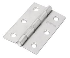 [LOC-LBA40NI] BISAGRA LIGERA RECTANGULAR 4" X 2.3/4" (98MM X 68MM) NIQUEL SATINADO CON TORNILLOS