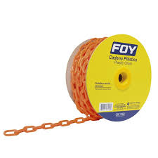 [FOY-143422] CADENA PLASTICA 6MM 1/4" CARRETE DE 25M NARANJA