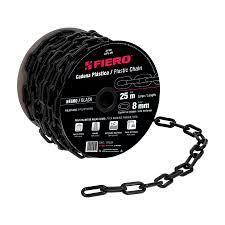 [FOY-143427] CADENA PLASTICA 8MM 5/16" CARRETE DE 25M NEGRA