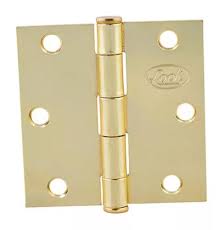 [LOC-LBC25LB] BISAGRA LIGERA CUADRADA 2.1/2" (61MM) LATON BRILLANTE CON TORNILLOS