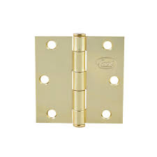 [LOC-LBC30LB] BISAGRA LIGERA CUADRADA 3" (74MM) LATON BRILLANTE CON TORNILLOS