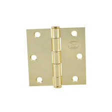 [LOC-LBC35LB-1] BISAGRA CUADRADA LIG. 3.5" LATONADA BRILLANTE PERNO SUELTO