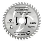 [SUR-143557] SIERRA CIRCULAR 10"X1.3/16" 40 DIENTES CARBURO DE TUNGSTENO PARA MADERA 5500 RPM